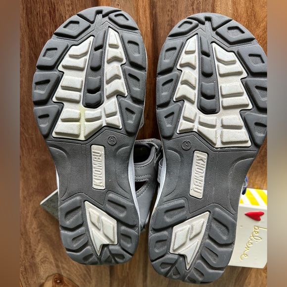 Khombu Women’s Outdoor Water Sandals SZ 9M Light Gray Blue Velcro straps hiking - Picture 12 of 13